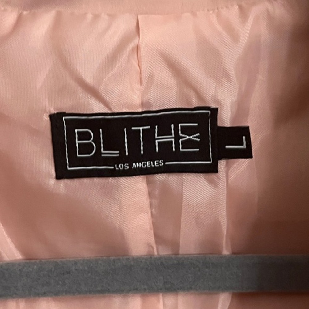 Blithe Blazer Dress Bodycon Mini Cocktail Party Dress Pink L - Picture 3 of 5